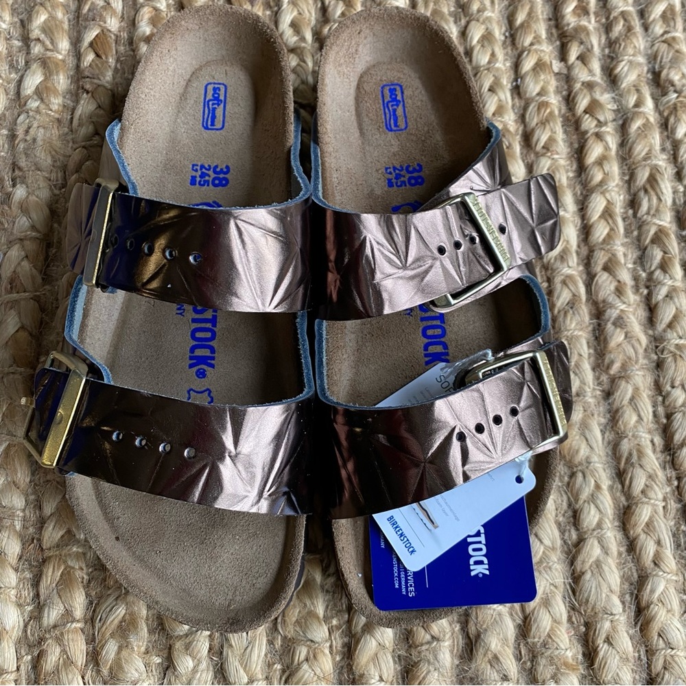 BIRKENSTOCK ARIZONA SPECTRAL TRUFFLE UNISEX SIZE 38 NARROW ( W 7, M 5 ) - Picture 11 of 15